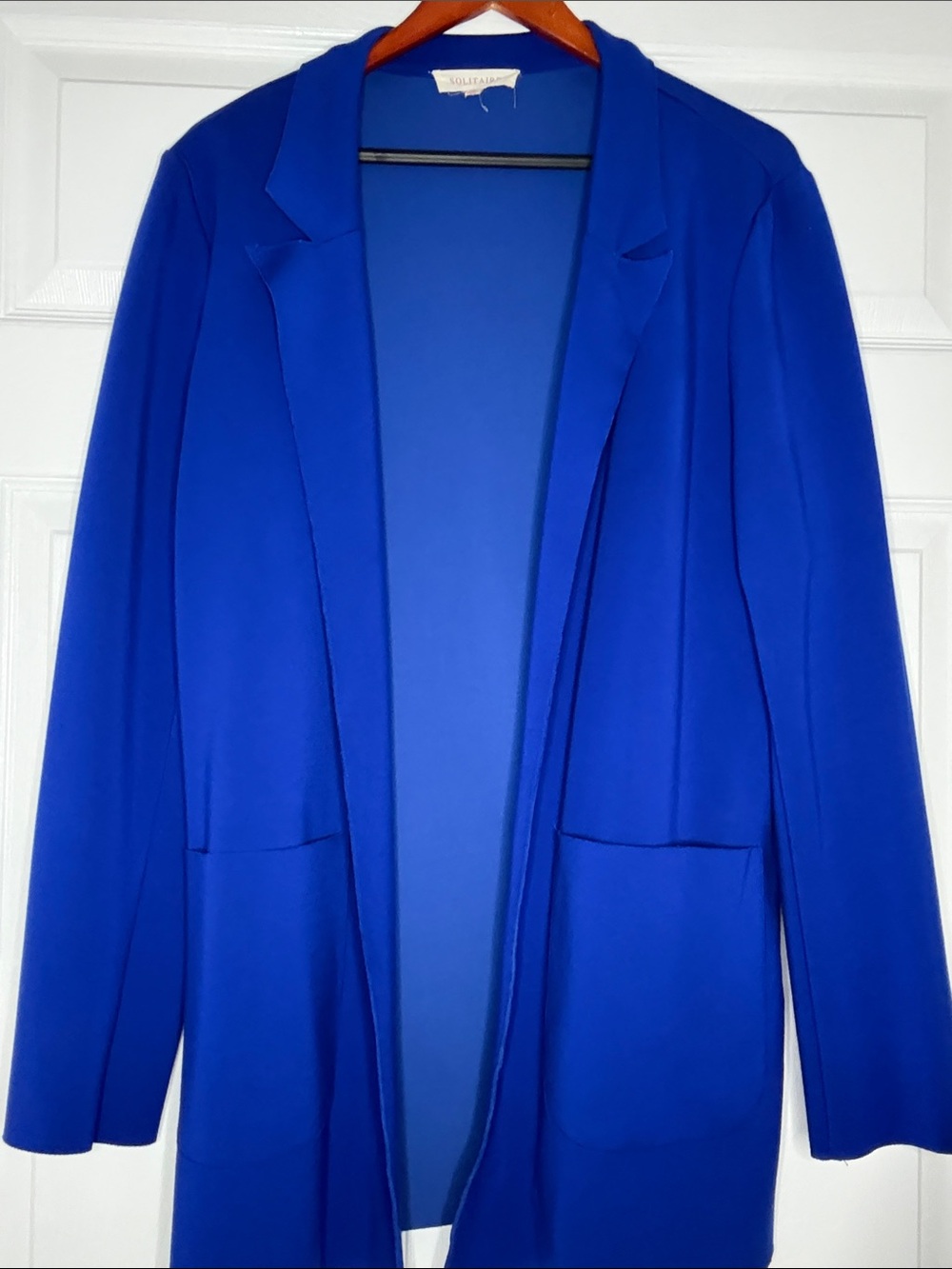 Solitaire Royal Blue Open-Front Blazer